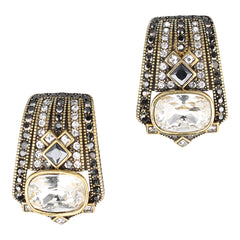 HEIDI DAUS® "High Style" Crystal Art Deco Earrings