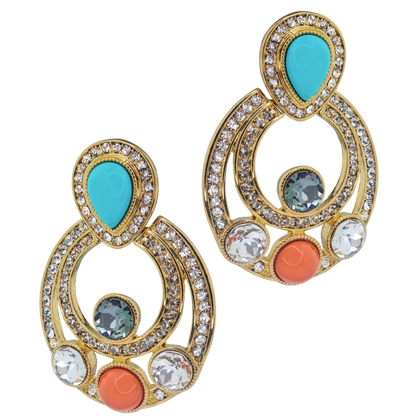 Heidi Daus®"Taos Chic" Beaded Crystal Statement Drop Earrings