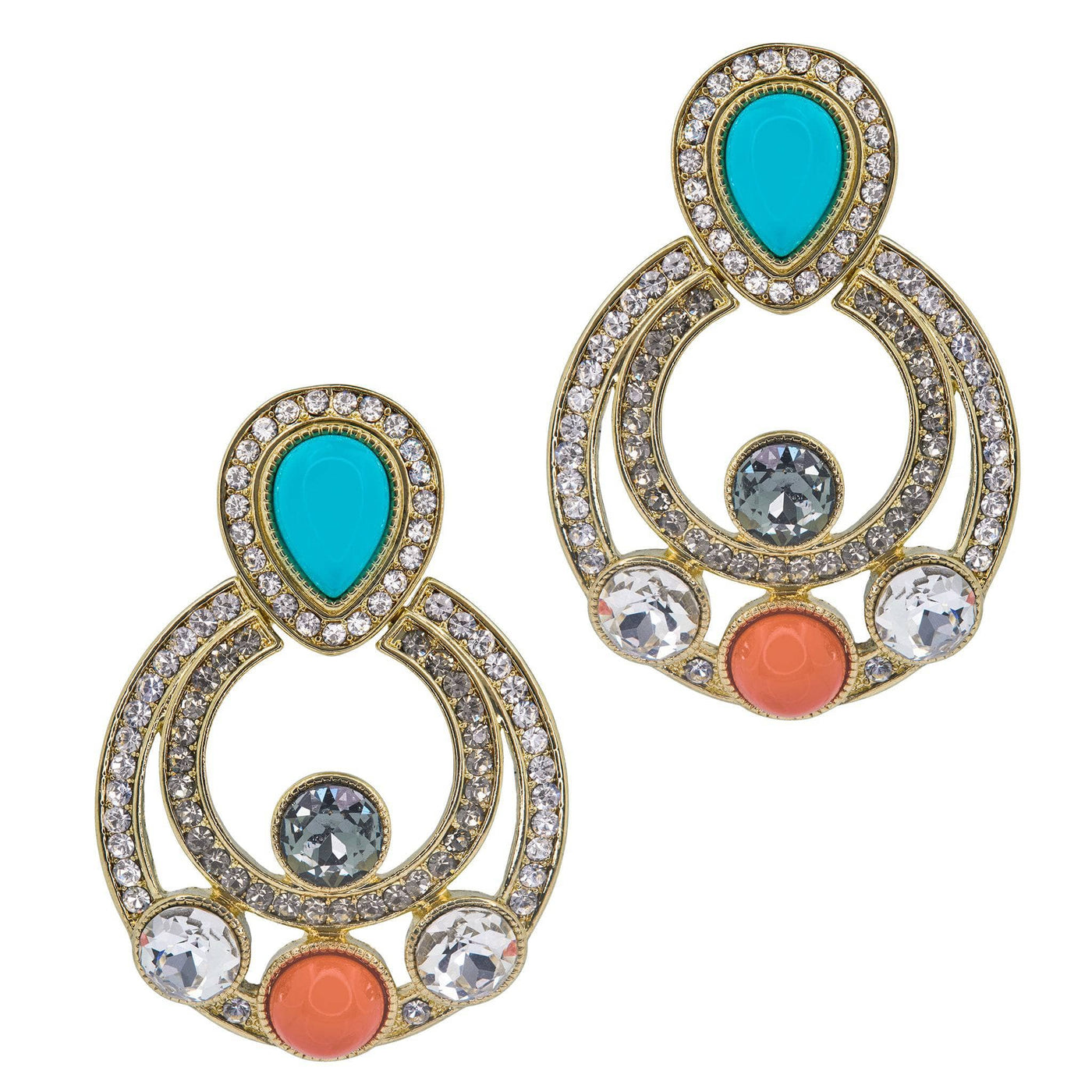 Heidi Daus®"Taos Chic" Beaded Crystal Statement Drop Earrings