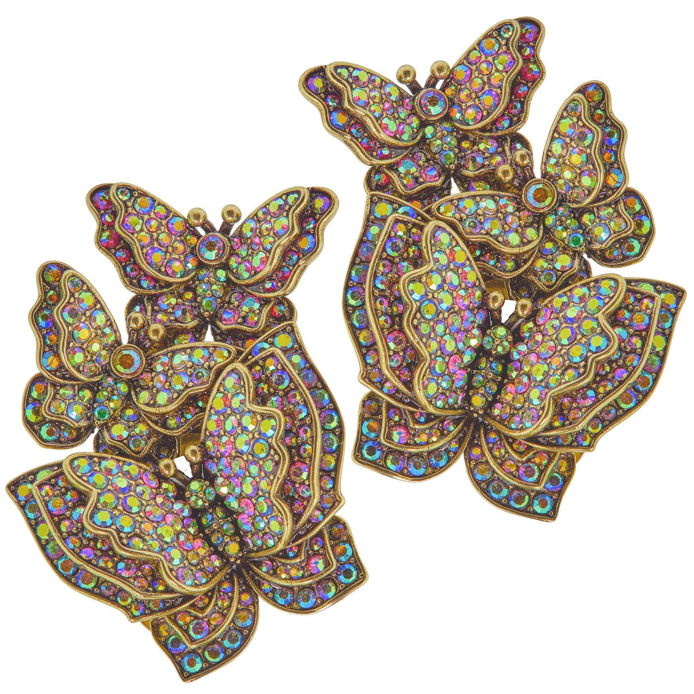 HEIDI DAUS® "Butterfly Ballet" Crystal Butterfly Drop Earrings