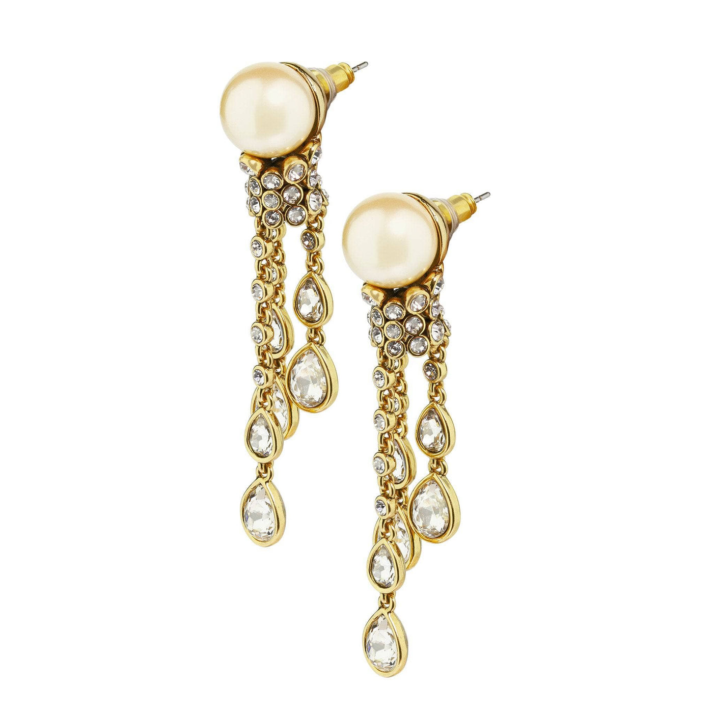 Heidi Daus® "Elegant Tear Drop" Beaded Crystal Drop Earrings