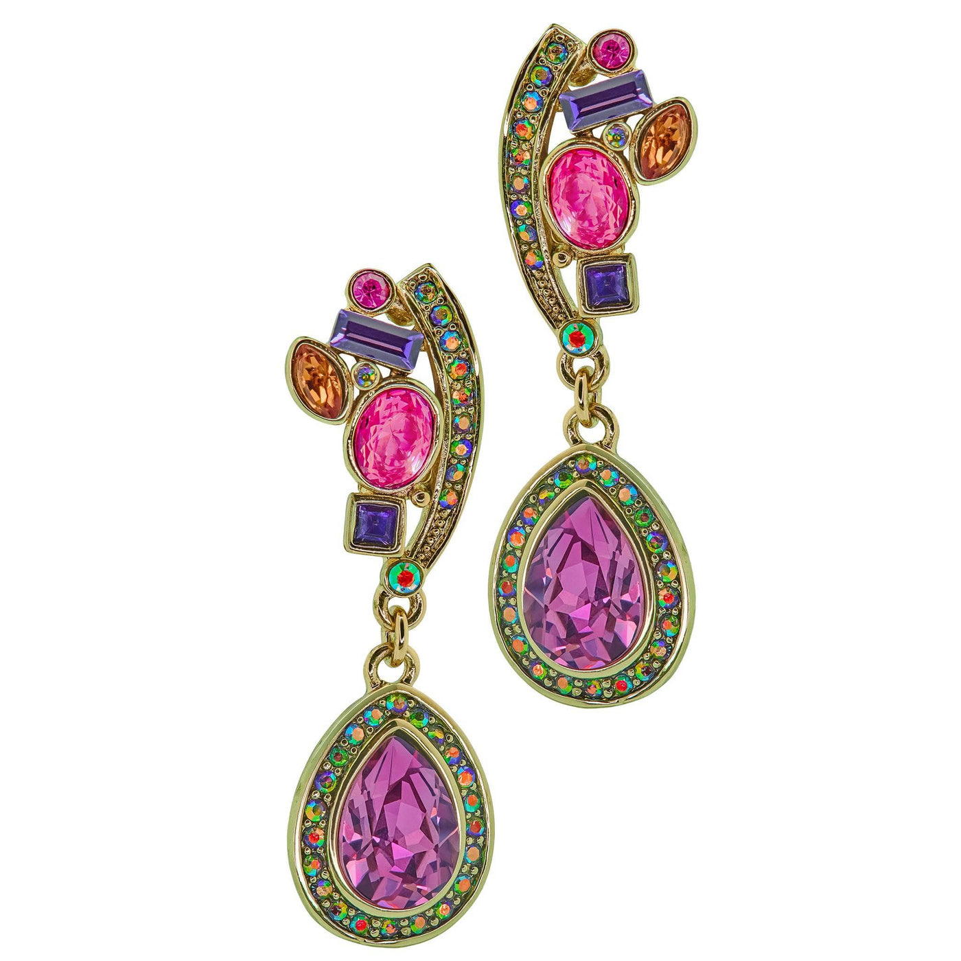 HEIDI DAUS®"French Lace" Crystal Statement Dangle Earrings