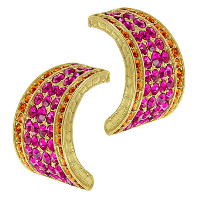 Heidi Daus®"Say it with Style Hug" Crystal Button Earring