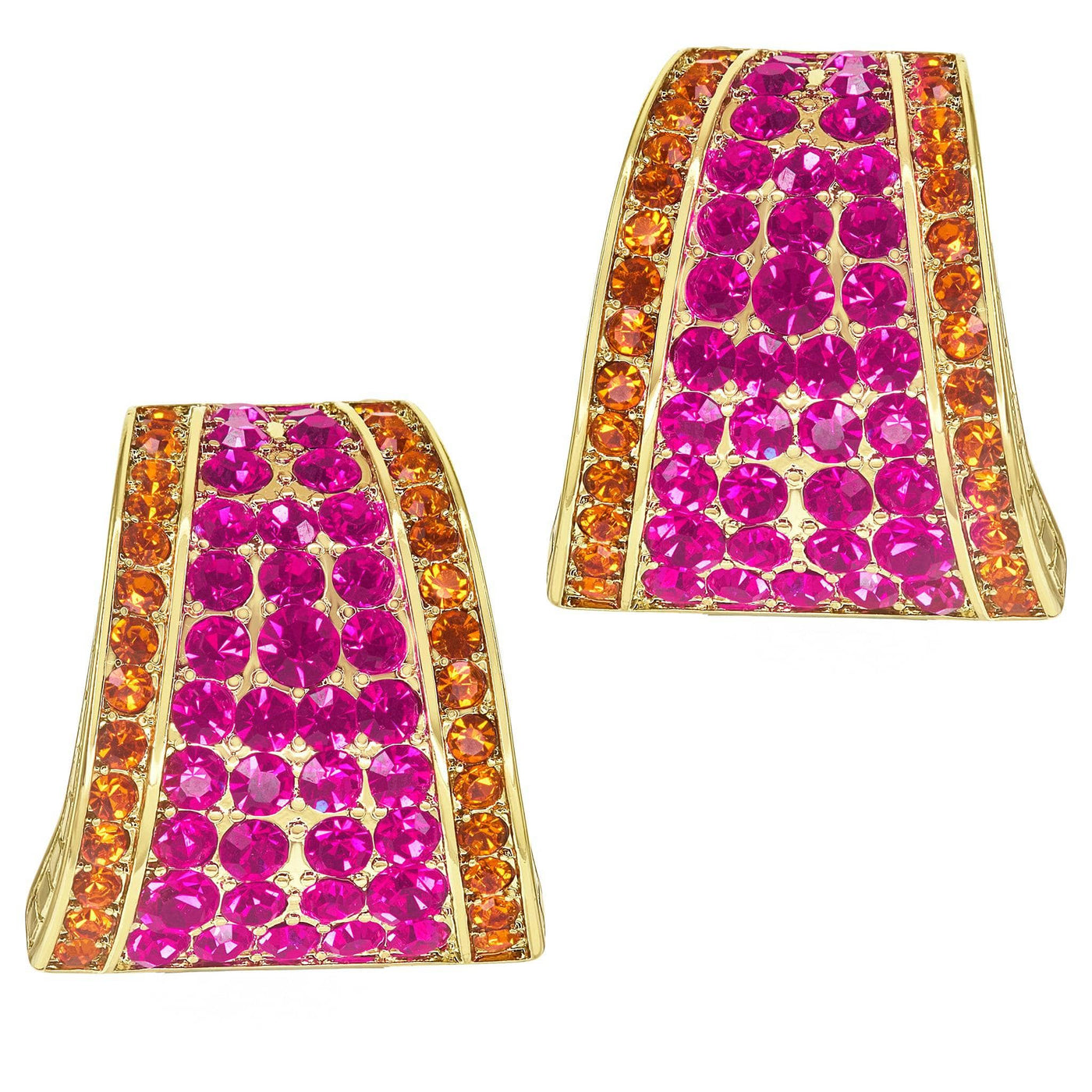 Heidi Daus®"Say it with Style Hug" Crystal Button Earring