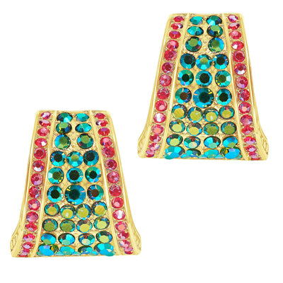 Heidi Daus®"Say it with Style Hug" Crystal Button Earring