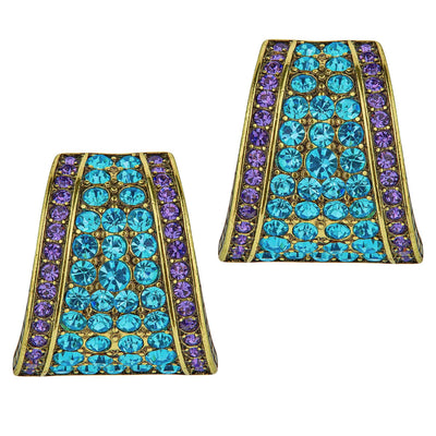 Heidi Daus®"Say it with Style Hug" Crystal Button Earring