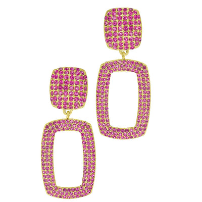 Heidi Daus®"Window Pane" Crystal Dangle Earrings