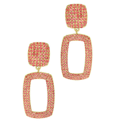 Heidi Daus®"Window Pane" Crystal Dangle Earrings