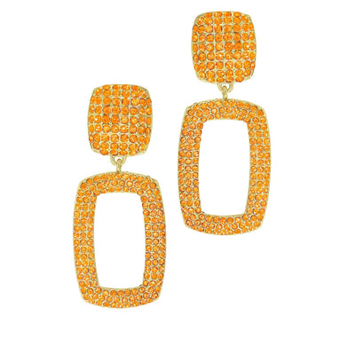 Heidi Daus®"Window Pane" Crystal Dangle Earrings