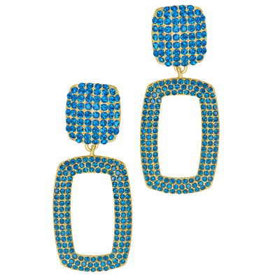 Heidi Daus®"Window Pane" Crystal Dangle Earrings