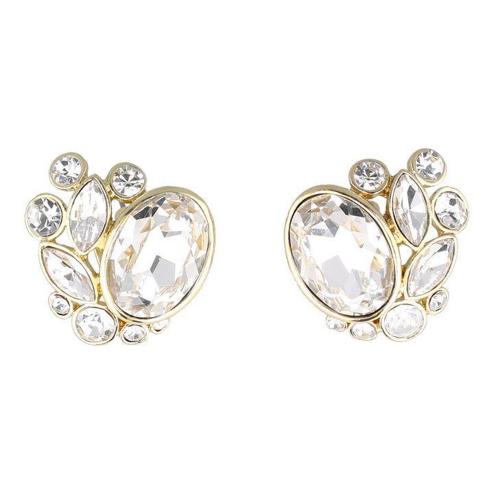 HEIDI DAUS® "Vintage Classic" Crystal Art Deco Button Earrings