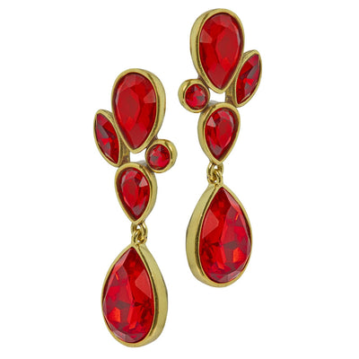 HEIDI DAUS®"Dazzling Decollate" Crystal Art Deco Dangle Earrings