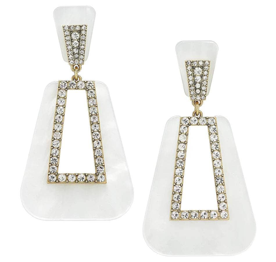 HEIDI DAUS®"To The Hamptons" Resin Crystal Drop Earrings