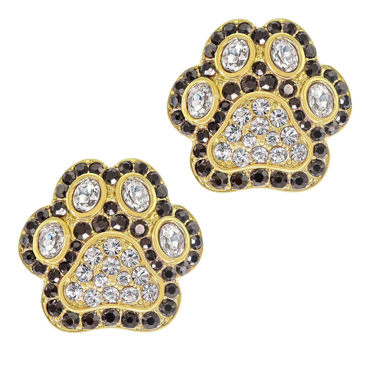 HEIDI DAUS®"Pretty Paw Print" Crystal Paw Earring