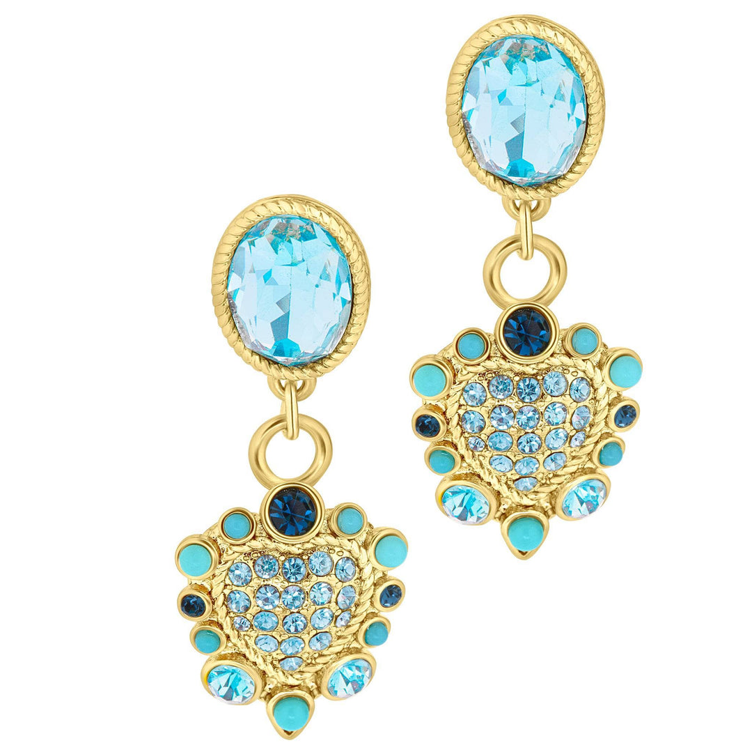 Heidi Daus®"Santa Fe" Crystal Heart Dangle Earrings HEIDI DAUS®