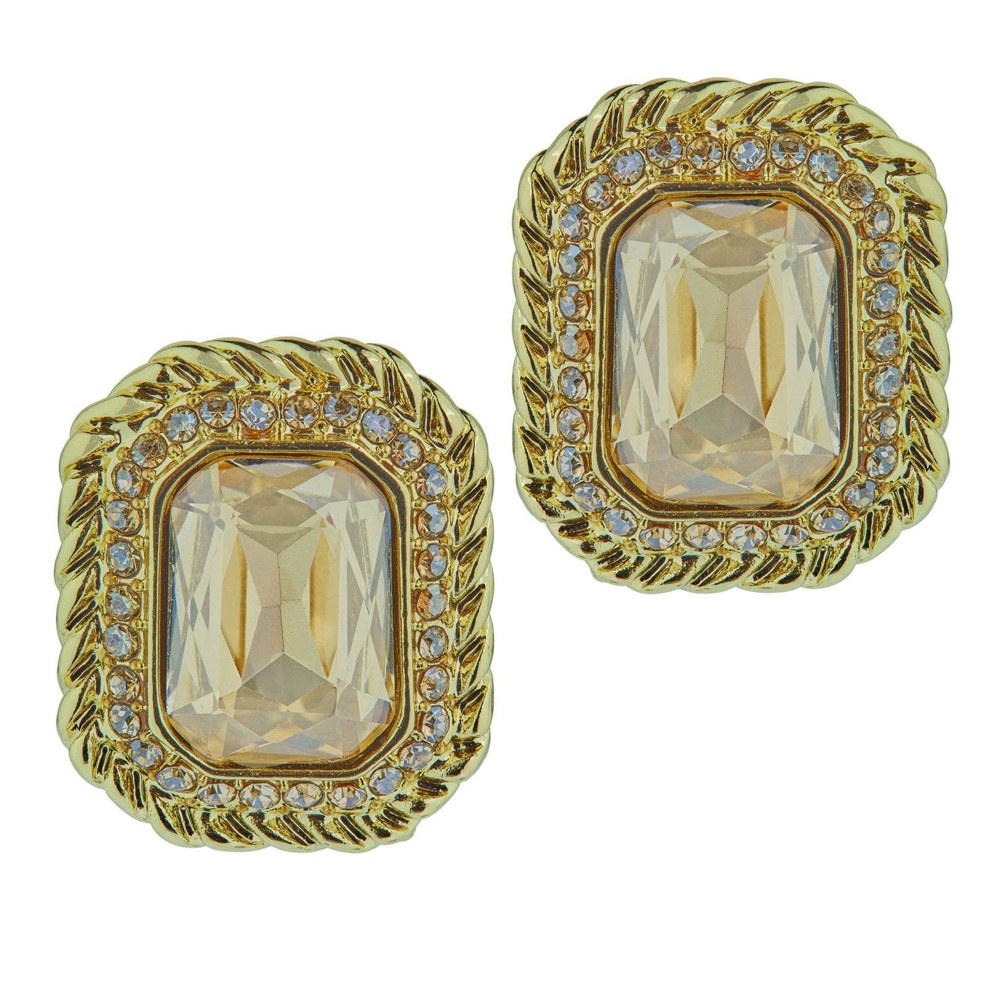 HEIDI DAUS®"Out Of The Box" Crystal Button Earrings