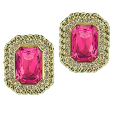 HEIDI DAUS®"Out Of The Box" Crystal Button Earrings
