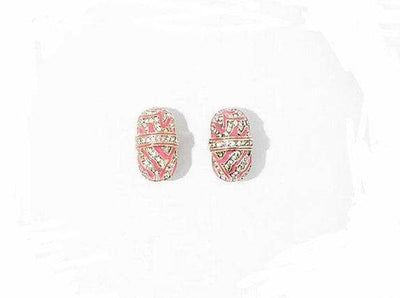 HEIDI DAUS®"Animal Instinct" Enamel Crystal Hoop Earrings