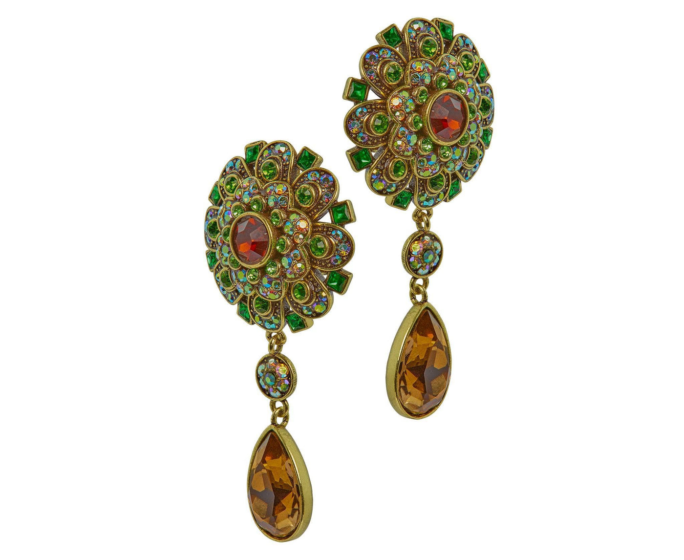 HEIDI DAUS®"It's Good To Be Queen" Crystal Art Deco Drop Earrings