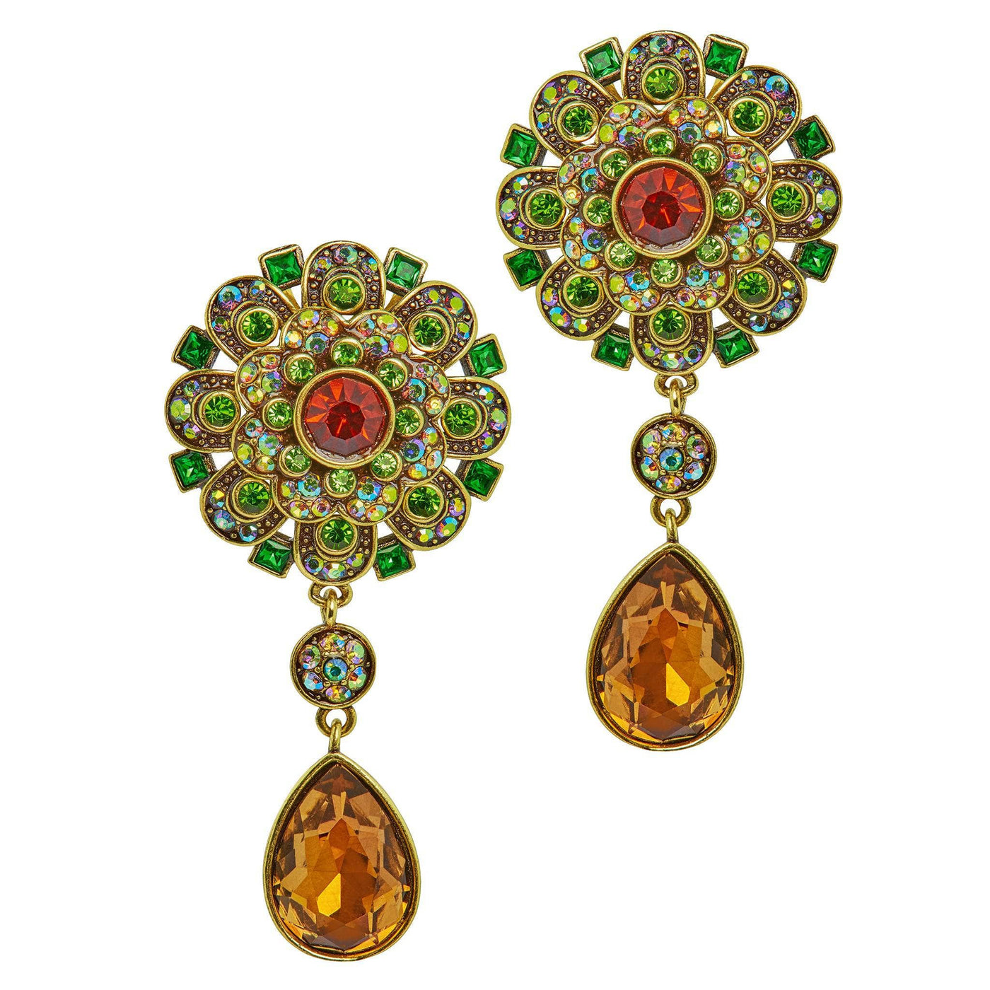 HEIDI DAUS®"It's Good To Be Queen" Crystal Art Deco Drop Earrings