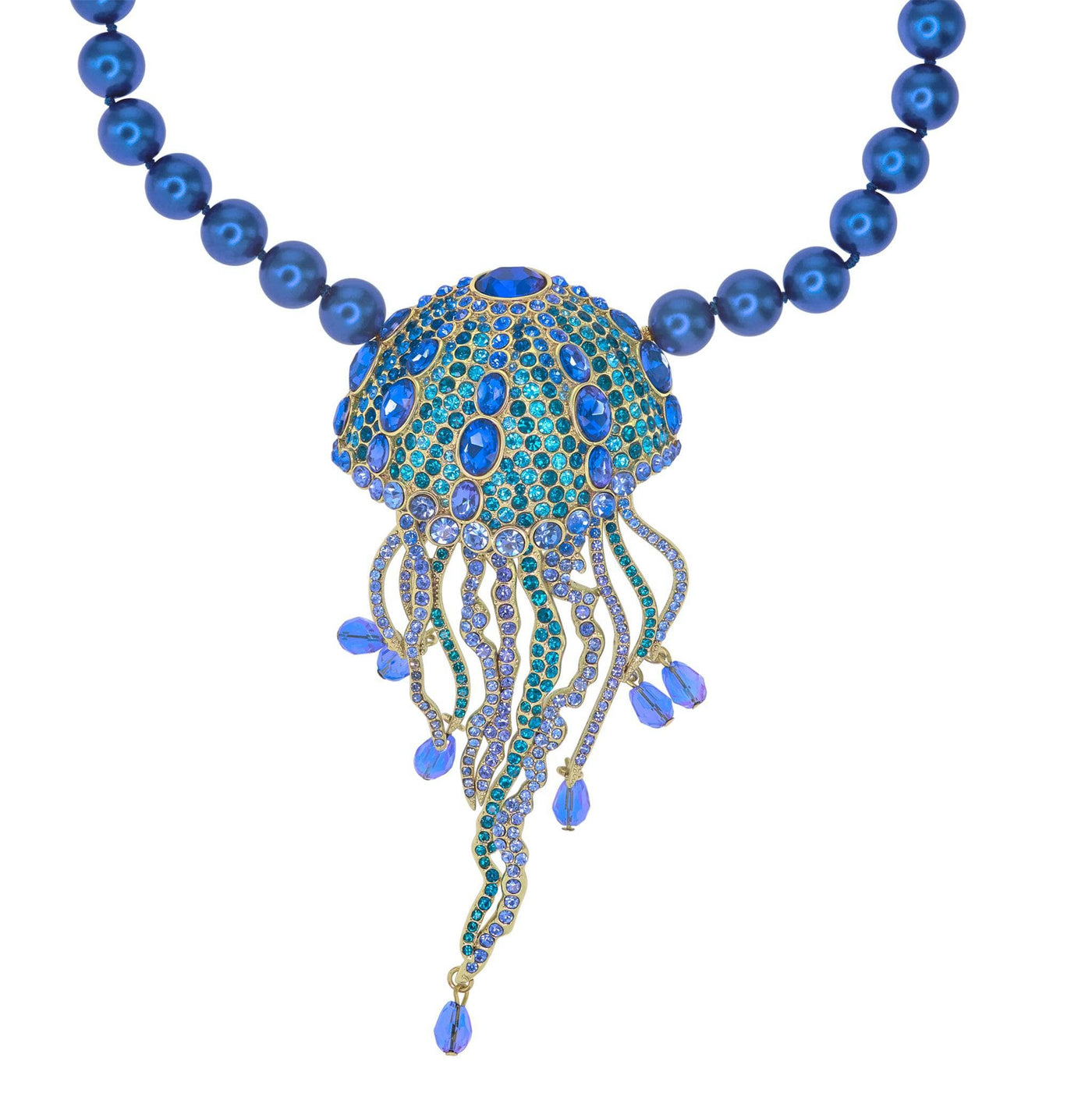 HEIDI DAUS®"Jellyfish Ballet" Beaded Crystal Jellyfish Necklace