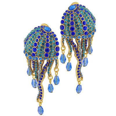 HEIDI DAUS®"Jellyfish Ballet" Beaded Crystal Jellyfish Dangle Earrings