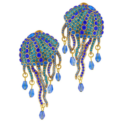 HEIDI DAUS®"Jellyfish Ballet" Beaded Crystal Jellyfish Dangle Earrings
