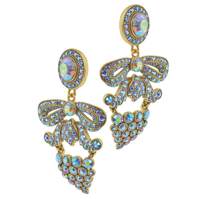 HEIDI DAUS®"Femme Fabulous" Crystal Bow Dangle Earrings