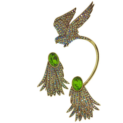 HEIDI DAUS® "Birds Eye View" Crystal Bird Earrings