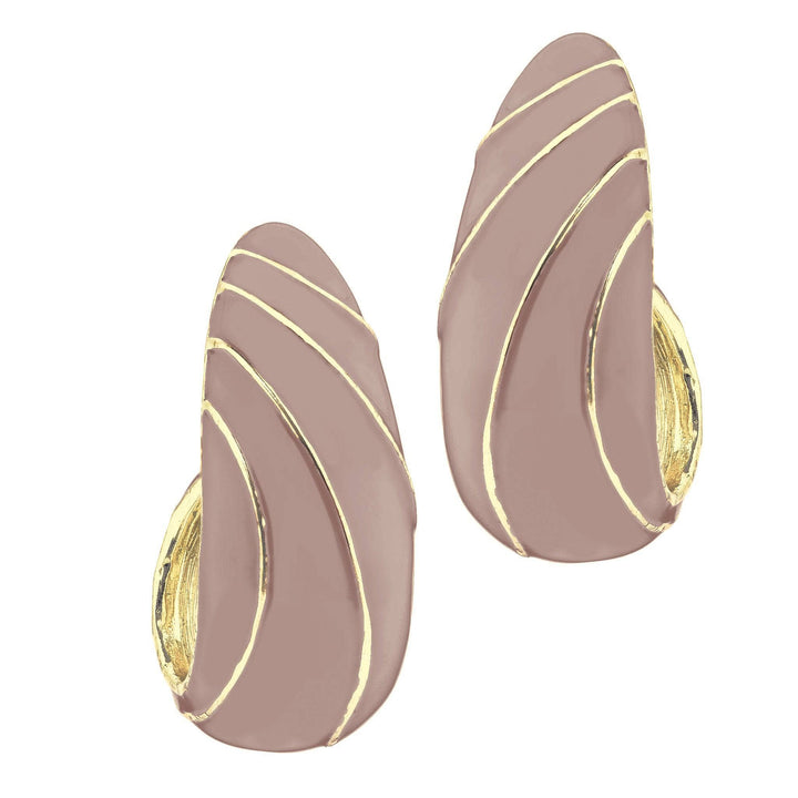 HEIDI DAUS®"The Perfect Wave" Enamel  Half Hoop Earrings HEIDI DAUS®