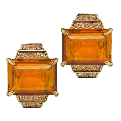 HEIDI DAUS® "Rock Ensemble" Crystal Deco Button Earrings