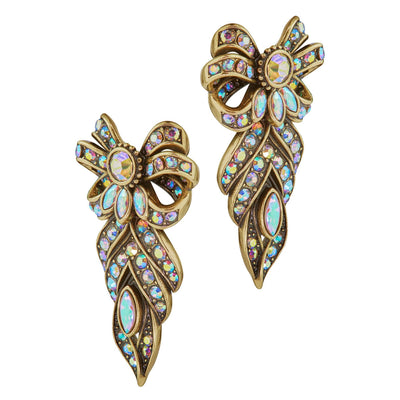 HEIDI DAUS®"Lady Whistledaus" Crystal Bow Drop Earrings