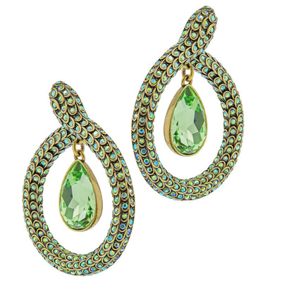 HEIDI DAUS®"Serpentina" Crystal Snake Dangle Earrings