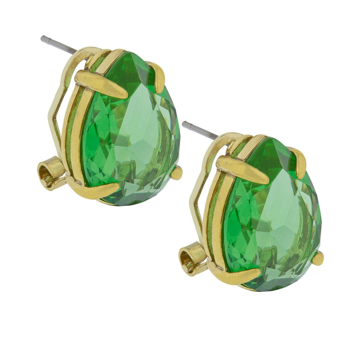 HEIDI DAUS®"Beautiful Baroque" Crystal Deco Button Earrings
