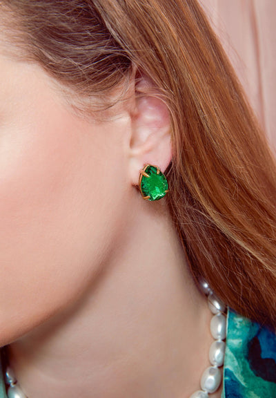 HEIDI DAUS®"Beautiful Baroque" Crystal Deco Button Earrings