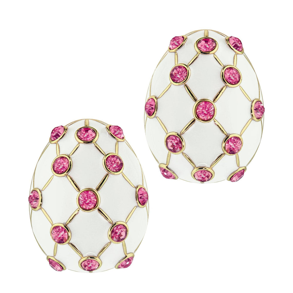 HEIDI DAUS®"Easter Parade"Crystal & Enamel Button Earrings HEIDI DAUS®