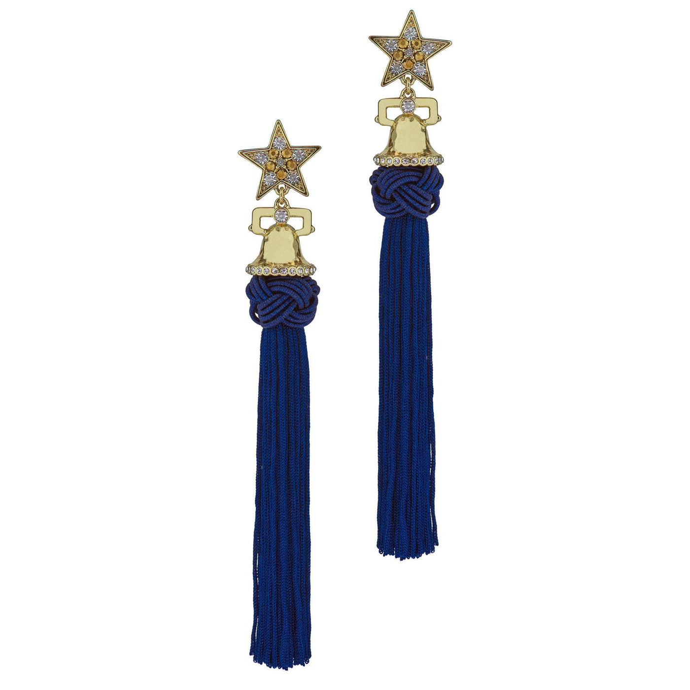 HEIDI DAUS®"Freedom Reigns" Crystal Tassel Star Dangle Earrings