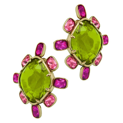 Heidi Daus®"Candy Store" Crystal Deco Button Earrings