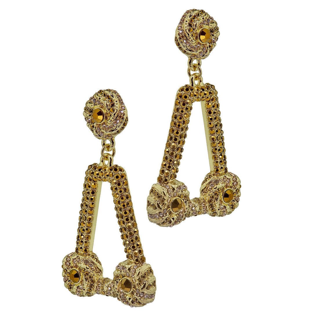 Heidi Daus®"Atlantis Legend" Crystal Deco Dangle Earrings HEIDI DAUS®
