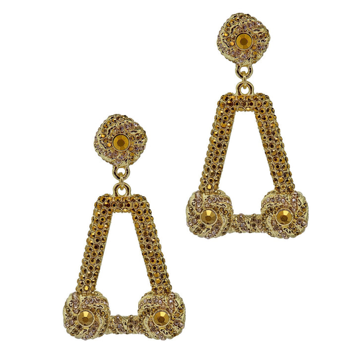 Heidi Daus®"Atlantis Legend" Crystal Deco Dangle Earrings HEIDI DAUS®