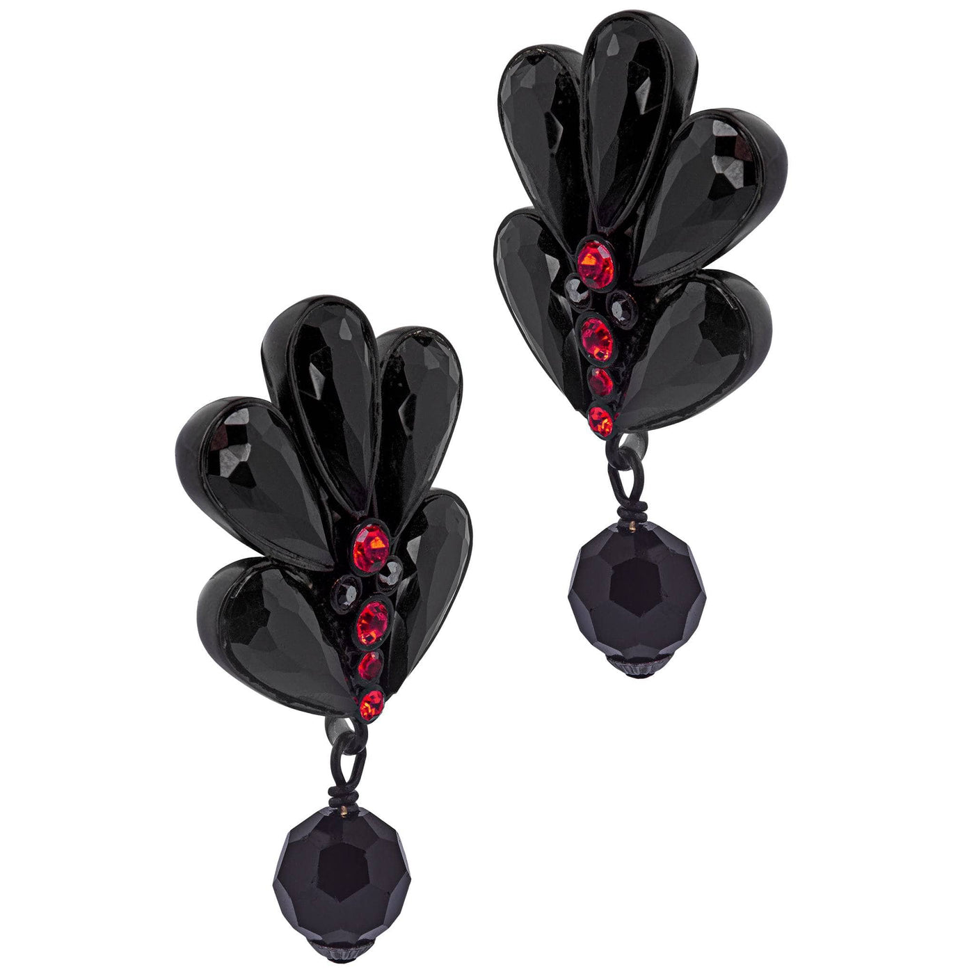 HEIDI DAUS®"Love And Roses" Beaded Crystal Floral Dangle Earrings