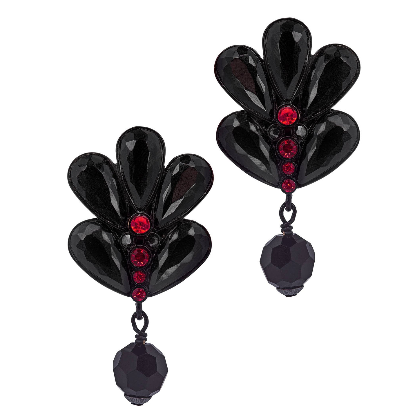 HEIDI DAUS®"Love And Roses" Beaded Crystal Floral Dangle Earrings