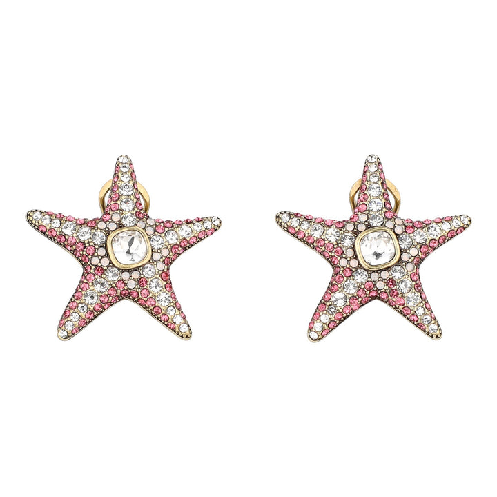 HEIDI DAUS® "Ocean View" Crystal Starfish Button Earring