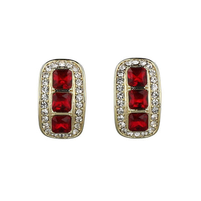 HEIDI DAUS®"Posh Classic" Crystal Art Deco Button Earrings