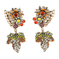 HEIDI DAUS® "Goddess of Abundance" Crystal Harvest Dangle Earrings