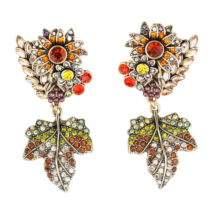HEIDI DAUS® "Goddess of Abundance" Crystal Harvest Dangle Earrings