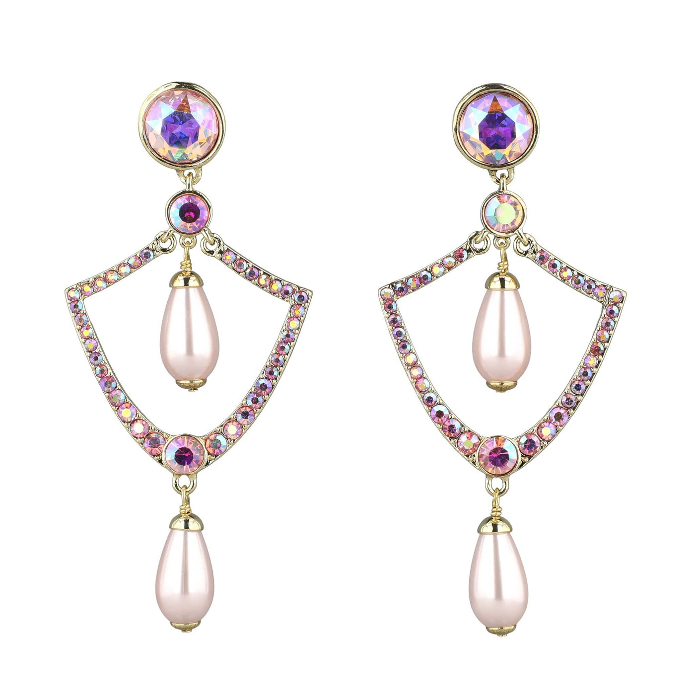 HEIDI DAUS® "Opulent Era" Crystal Chandelier Regency Earrings
