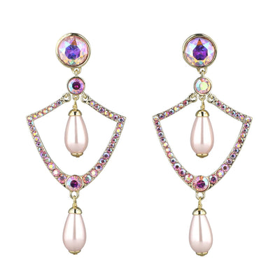HEIDI DAUS® "Opulent Era" Crystal Chandelier Regency Earrings