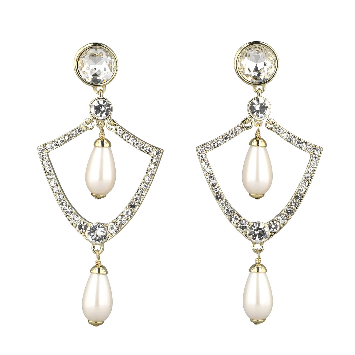 HEIDI DAUS® "Opulent Era" Crystal Chandelier Regency Earrings