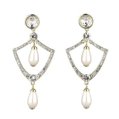 HEIDI DAUS® "Opulent Era" Crystal Chandelier Regency Earrings